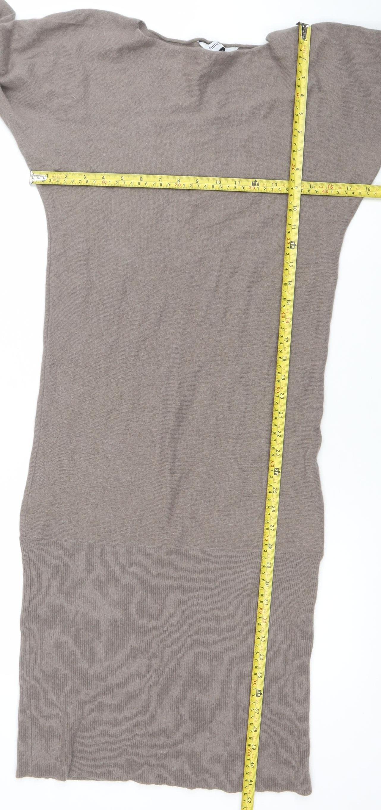 Atmosphere Women’s Brown Jumper Dress Size 8 Knit Long Sleeve
