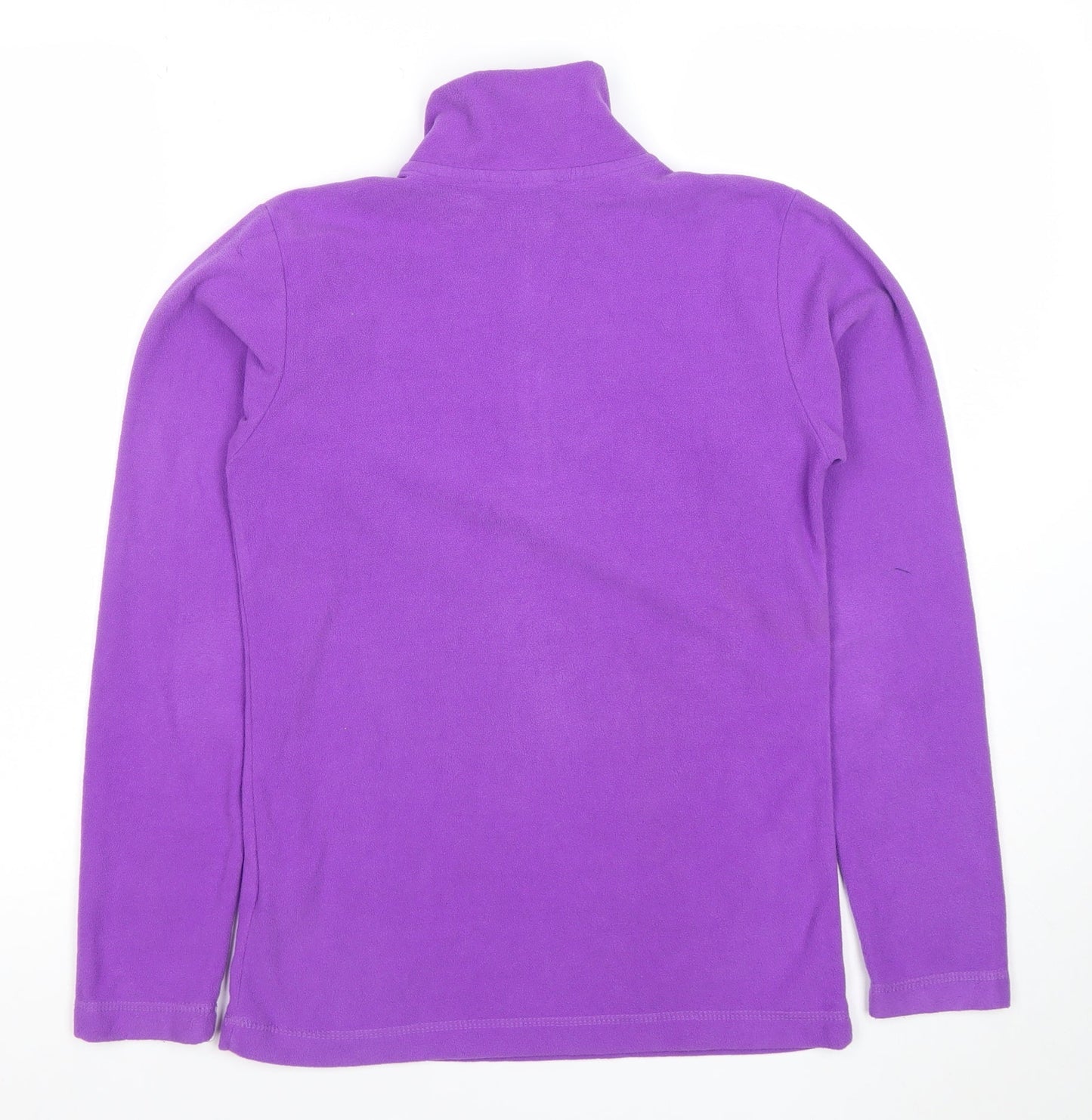 Gelert Girls Purple Fleece 1/4 Zip Sweatshirt 13-14 Years Outdoor Layer