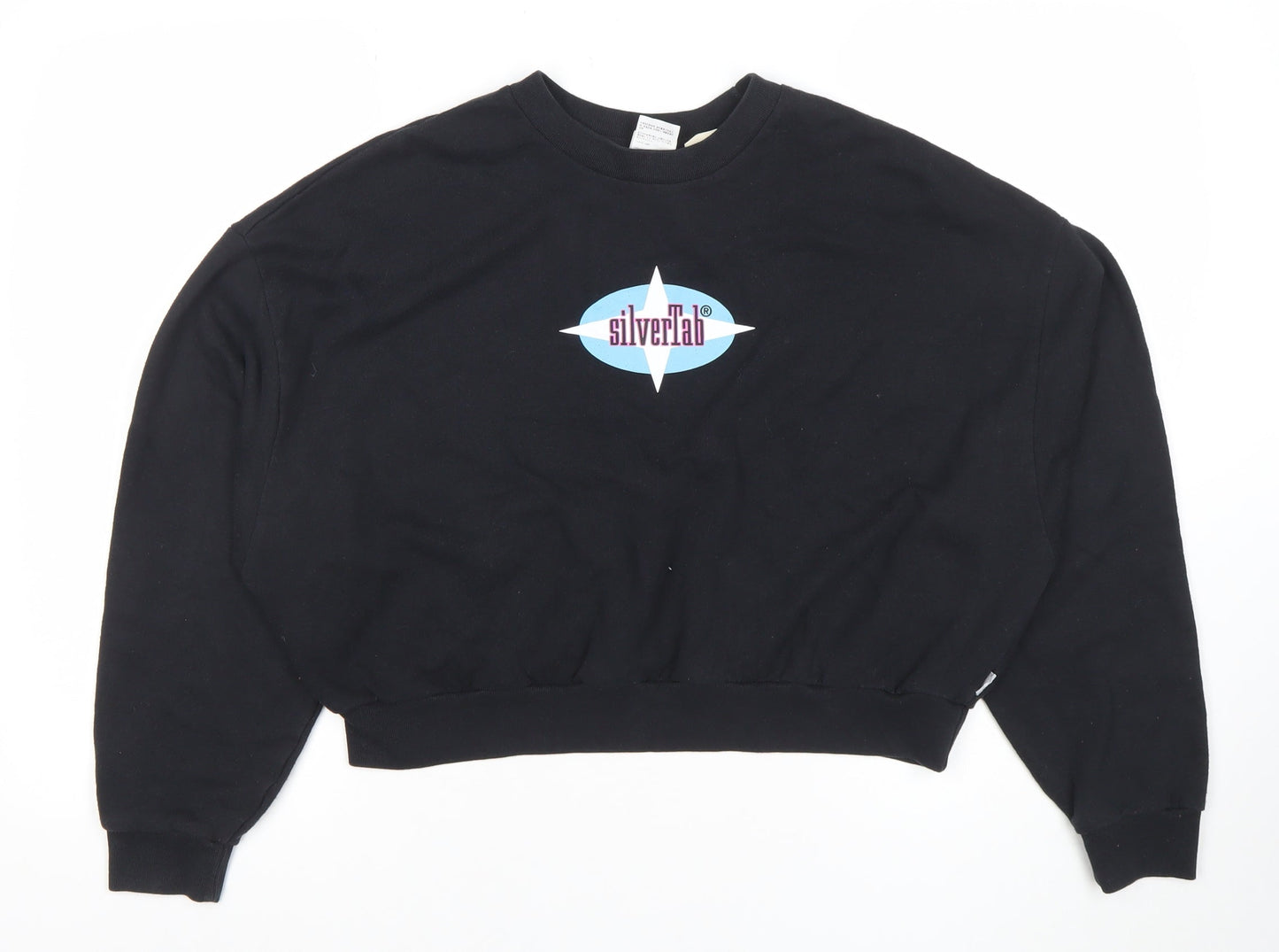 Levi’s SilverTab Black Cotton Crew Neck Sweatshirt Women’s L