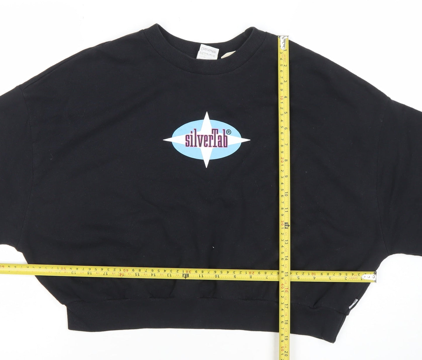 Levi’s SilverTab Black Cotton Crew Neck Sweatshirt Women’s L