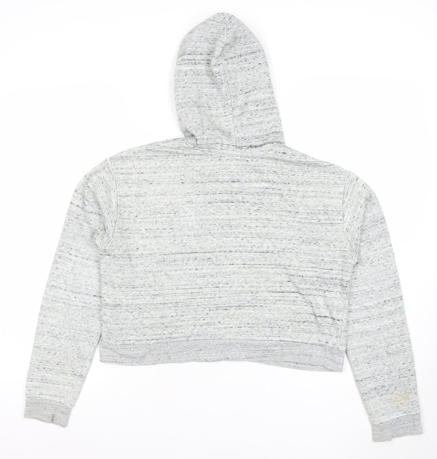 H&M Divided Women's Grey Hoodie Medium Cotton Blend Pullover