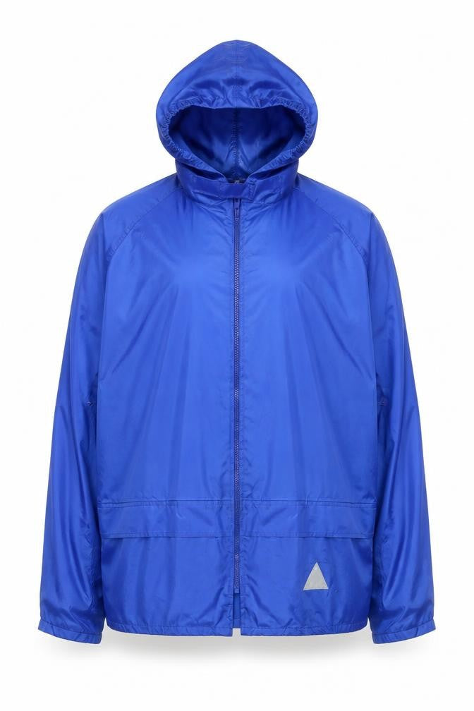 Result Mens Blue M Hooded Lightweight Windbreaker Jacket