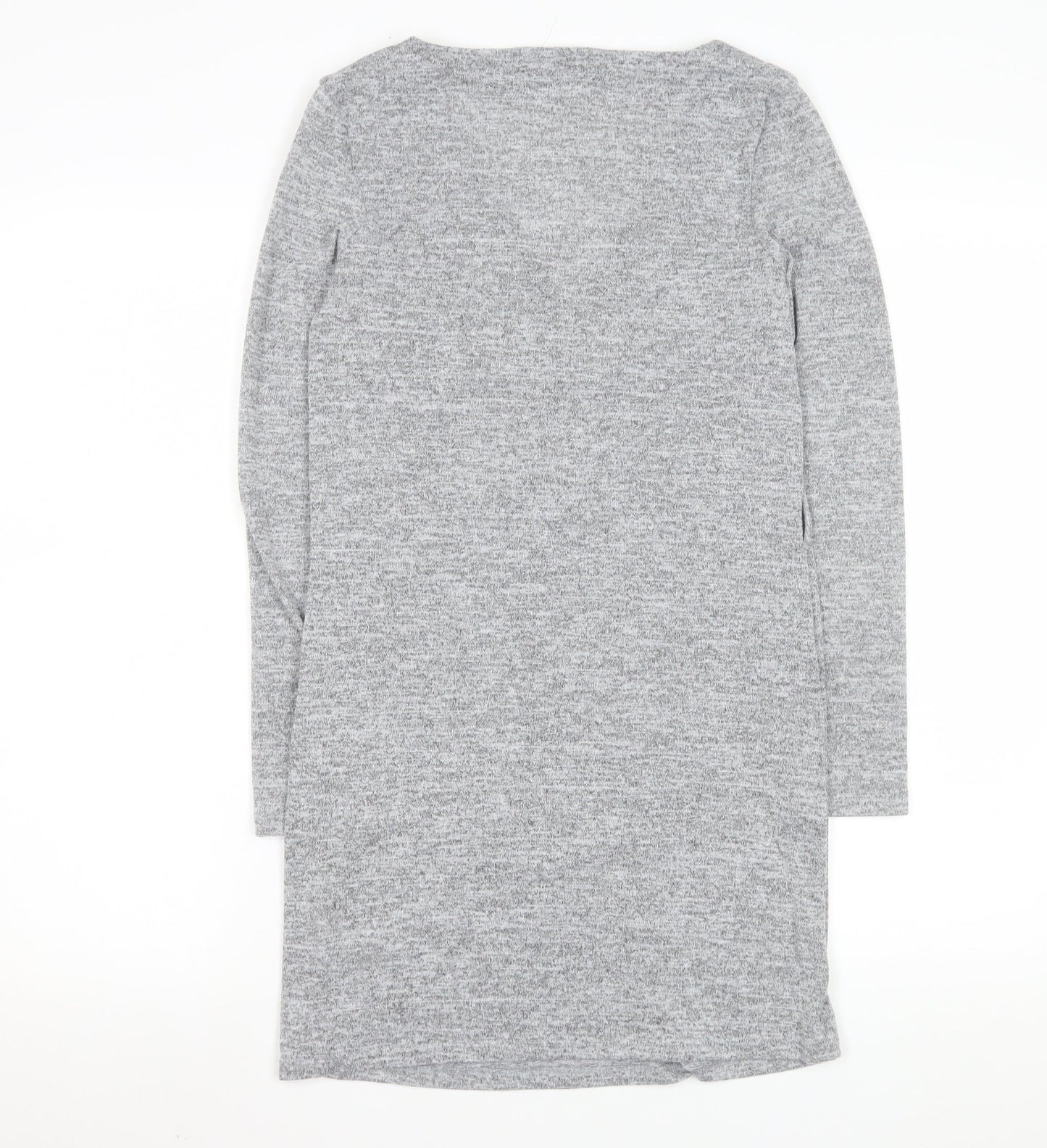 River Island Women’s Grey V-Neck Long Sleeve Knit Tunic Top UK 6