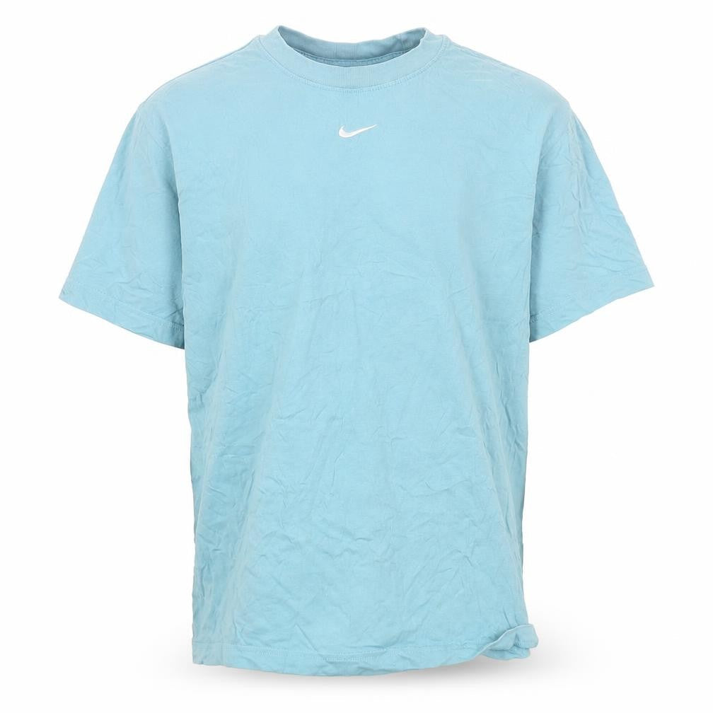 Nike Men's Blue Loose Fit Crew Neck Cotton T-Shirt XS