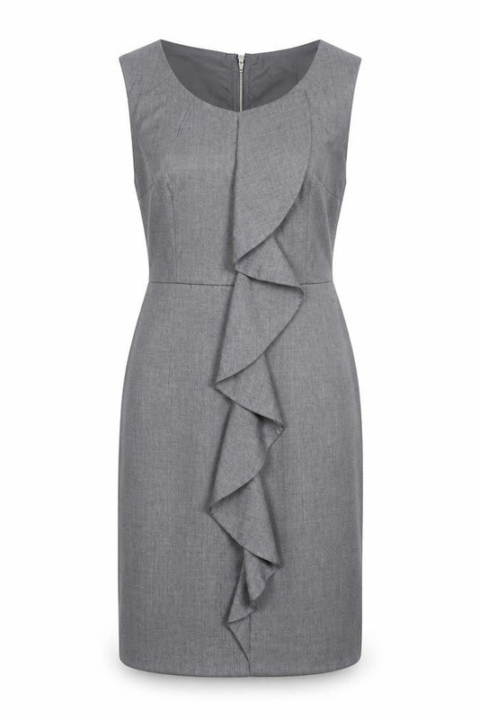 Miss Selfridge Women’s Grey Knee Length Sheath Dress Size 12