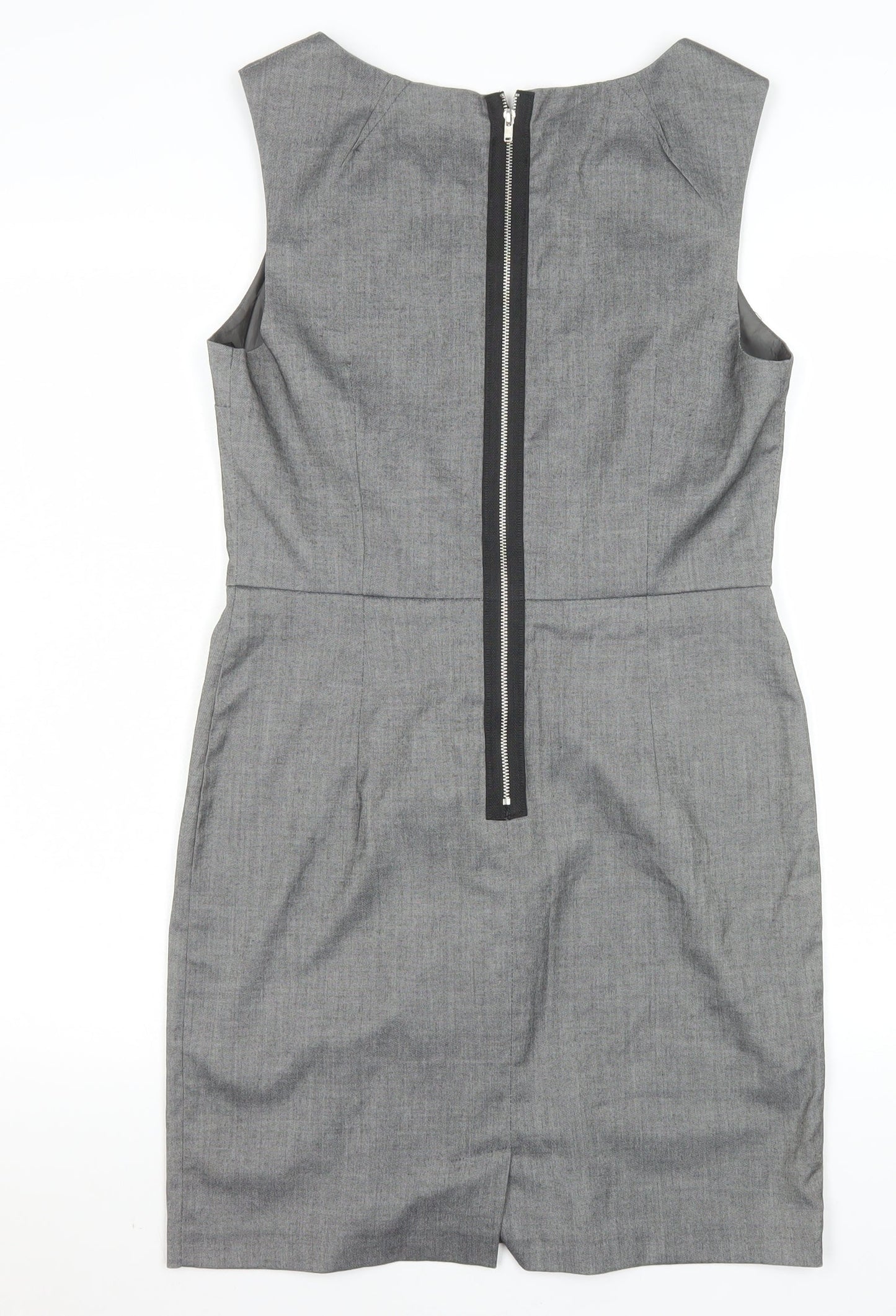 Miss Selfridge Women’s Grey Knee Length Sheath Dress Size 12