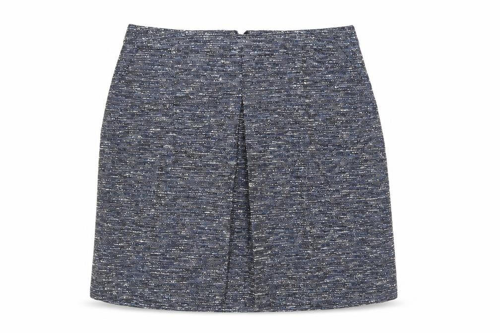Monsoon Women’s Blue Tweed Pencil Skirt Size 14 Knee Length