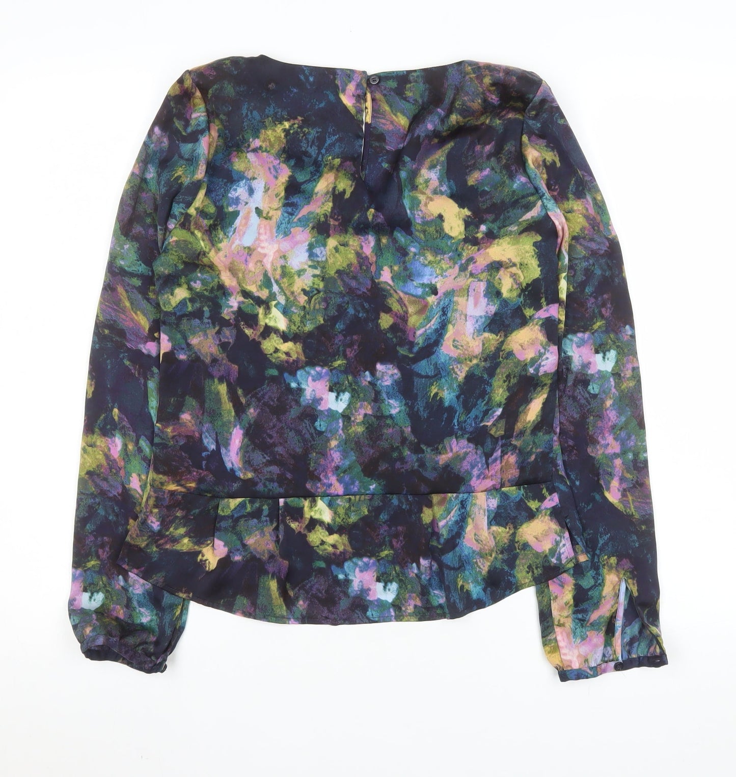 Mexx Women’s Multicoloured V-Neck Long Sleeve Chiffon Blouse UK 6