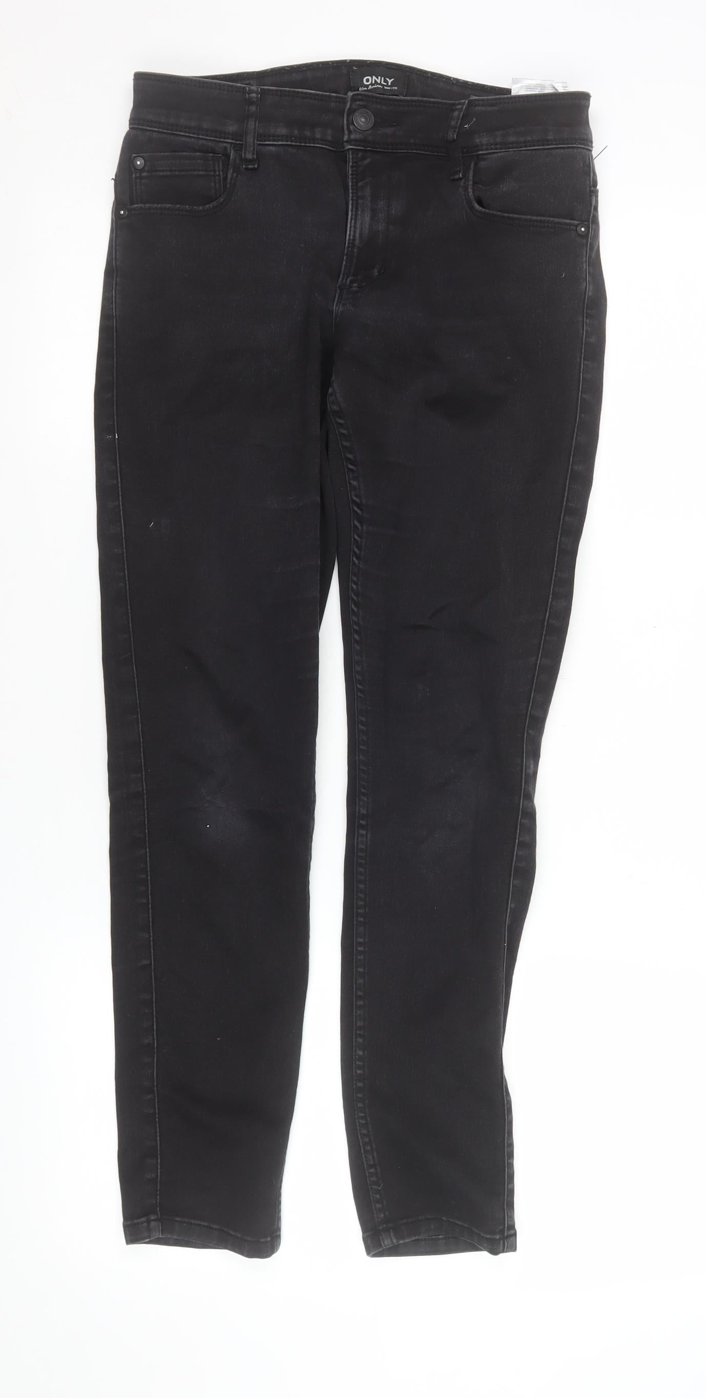 ONLY Women's Black Skinny Stretch Denim Jeans M 30