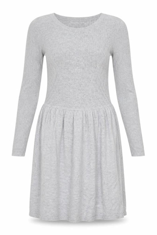 American Eagle Outfitters Women’s Grey Knit Long Sleeve Jumper Dress Size M