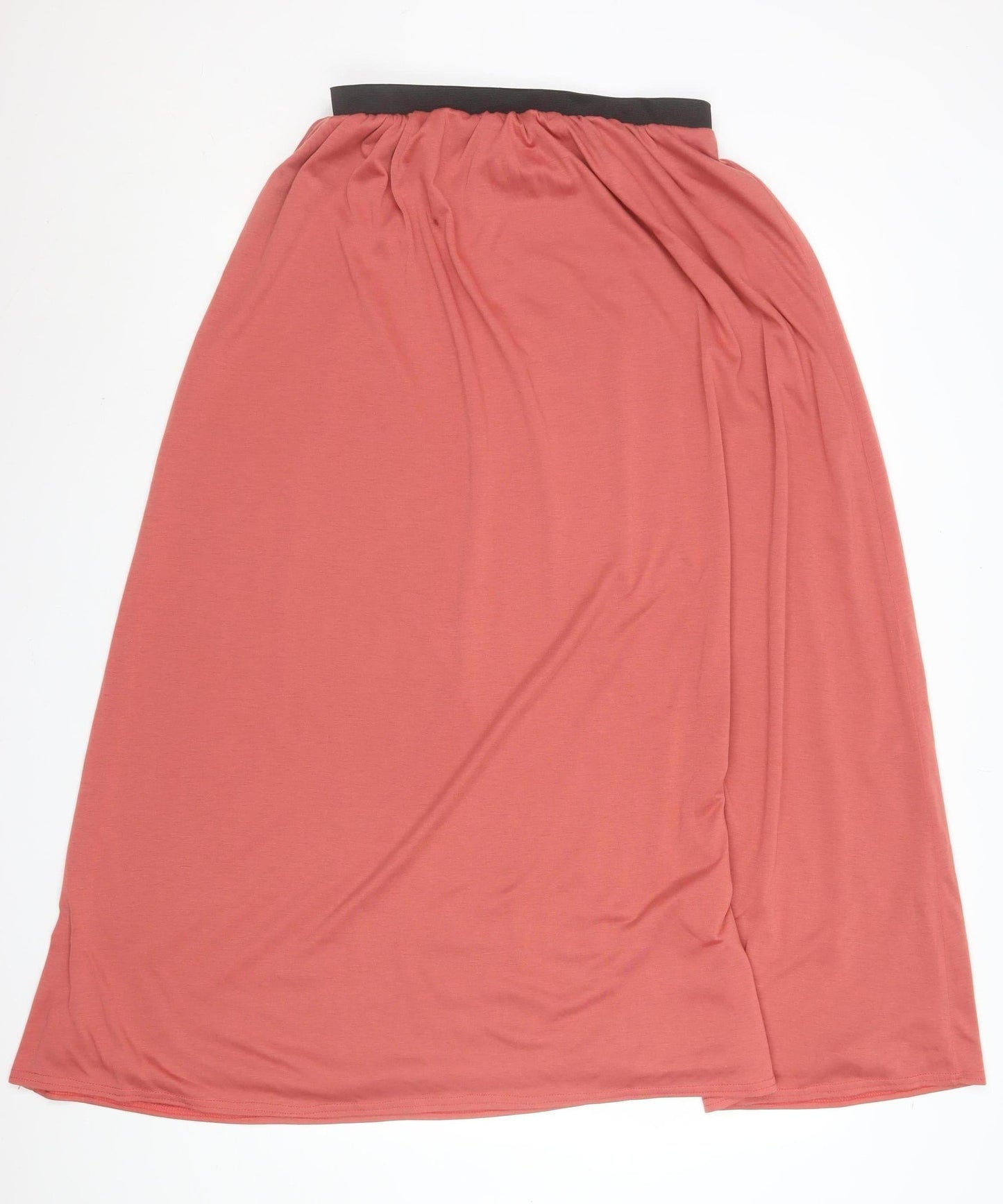 Jane Norman Womens Pink Maxi Skirt Size 6 Polyester Long Elastic Waist