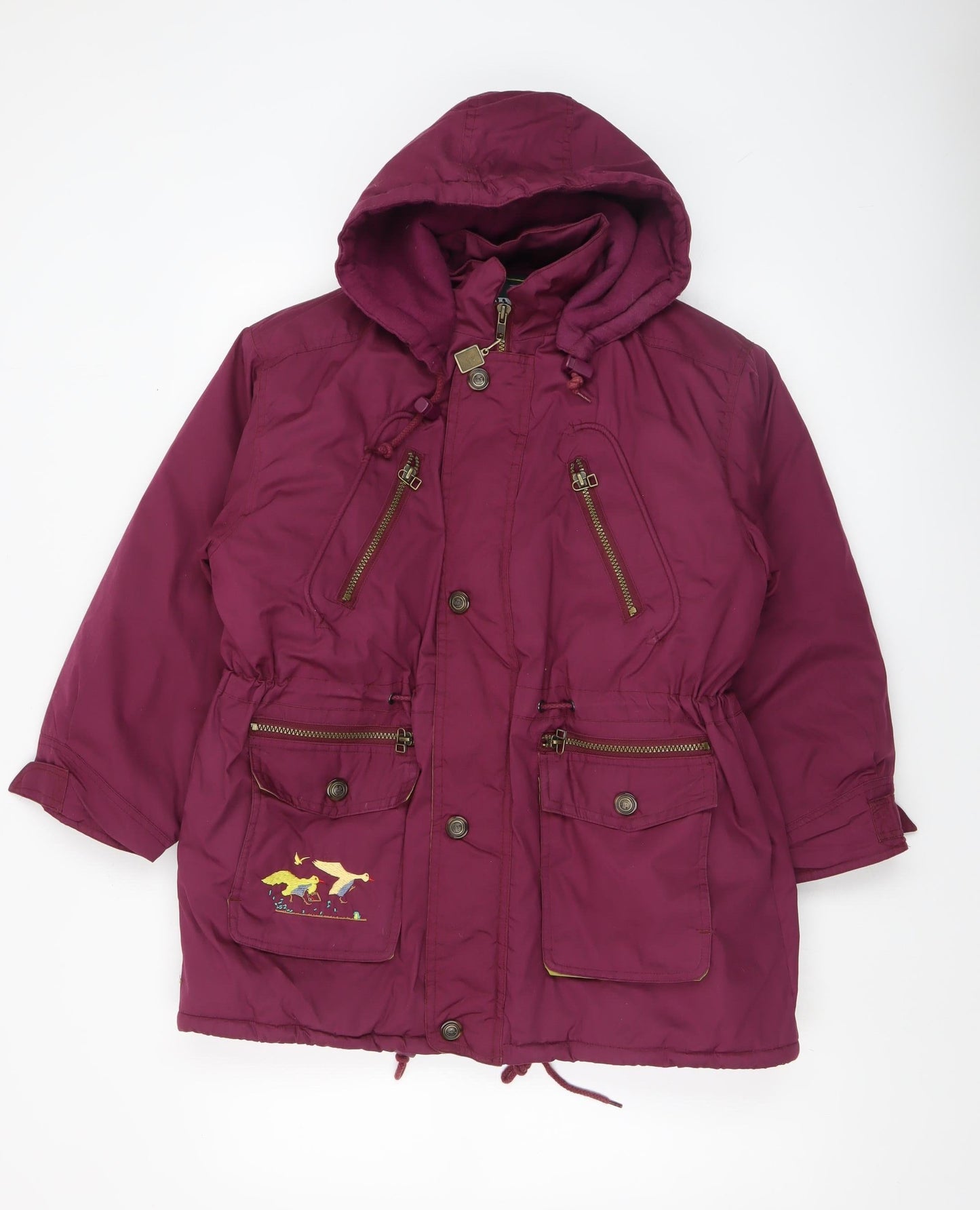 Openair by Proudhart Women's Purple Hooded Parka Jacket Size 6