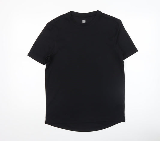 Dunnes Stores Men Black XS Athletic Fit Short Sleeve Active T-Shirt