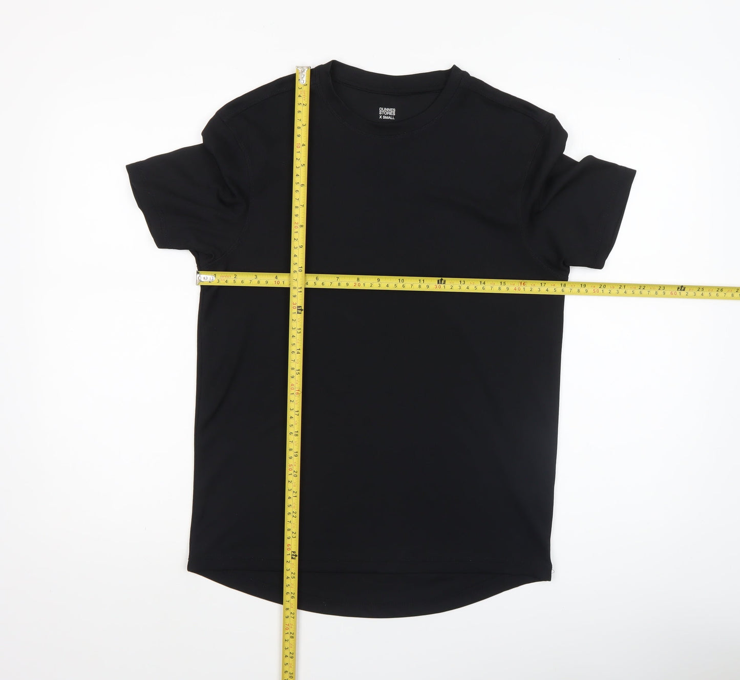 Dunnes Stores Men Black XS Athletic Fit Short Sleeve Active T-Shirt