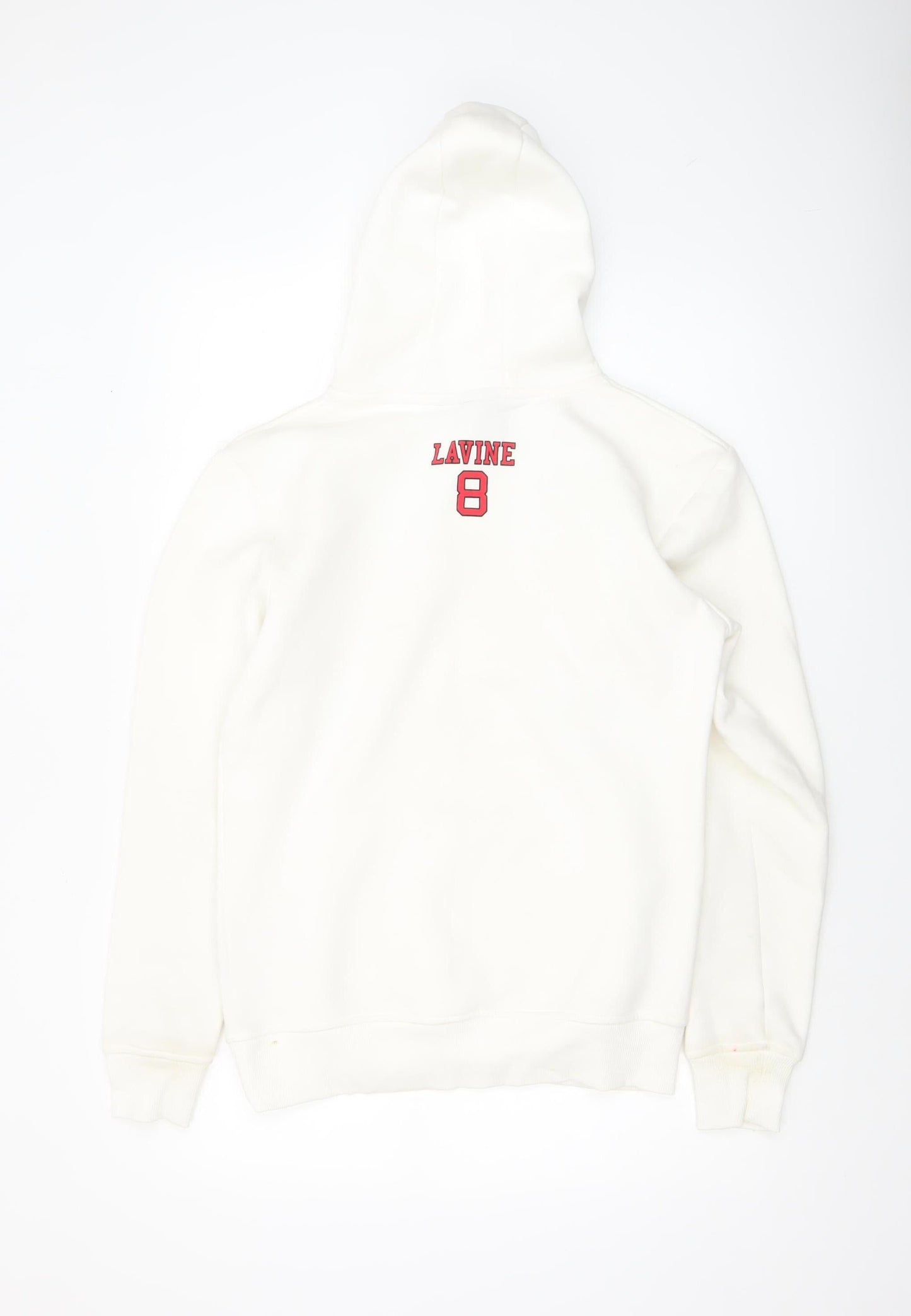 NBA Men's White Chicago Bulls Hoodie Small Pullover Fleece