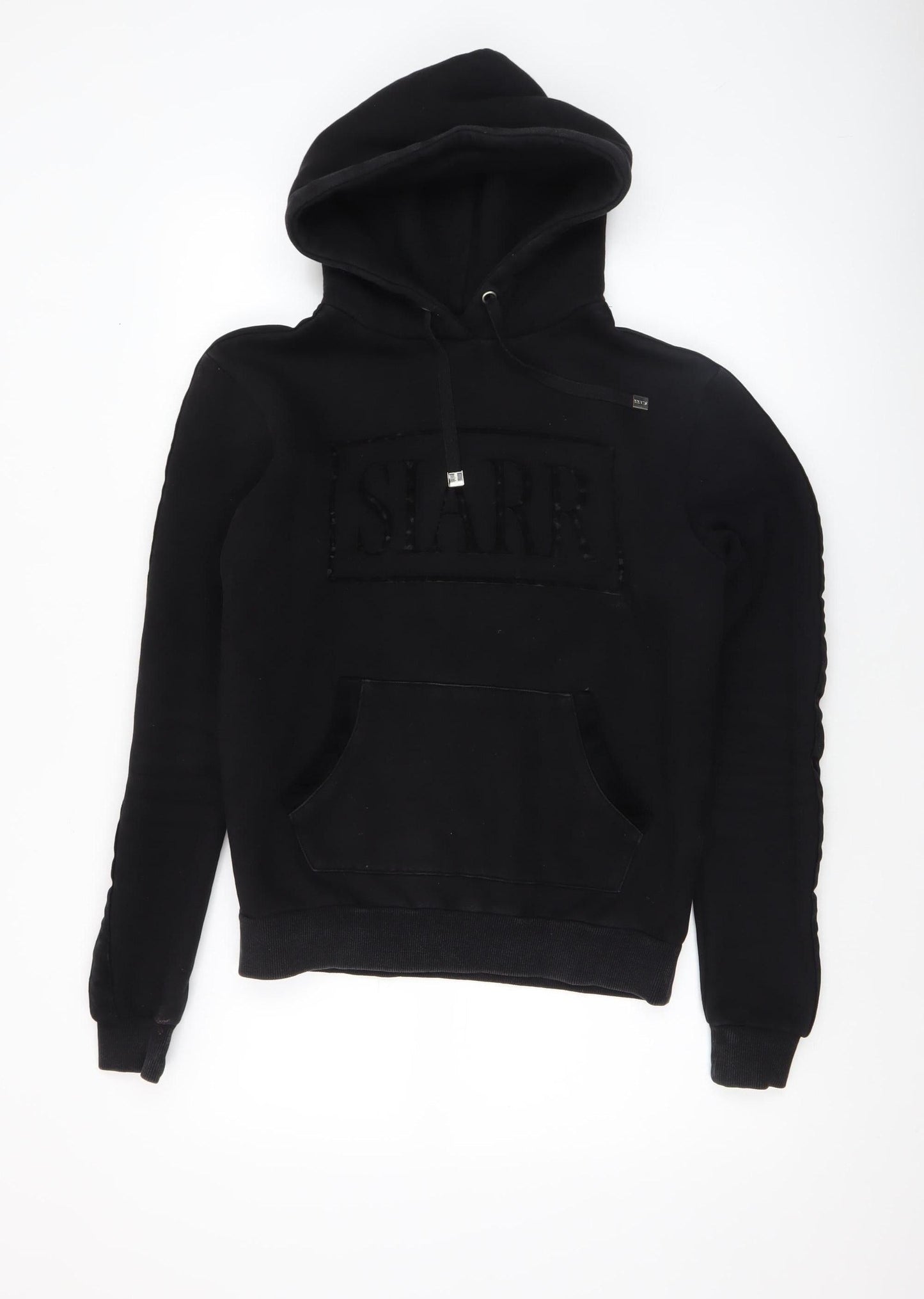 SIARR Women's Black Pullover Hoodie Small 100% Cotton Casual Sweatshirt