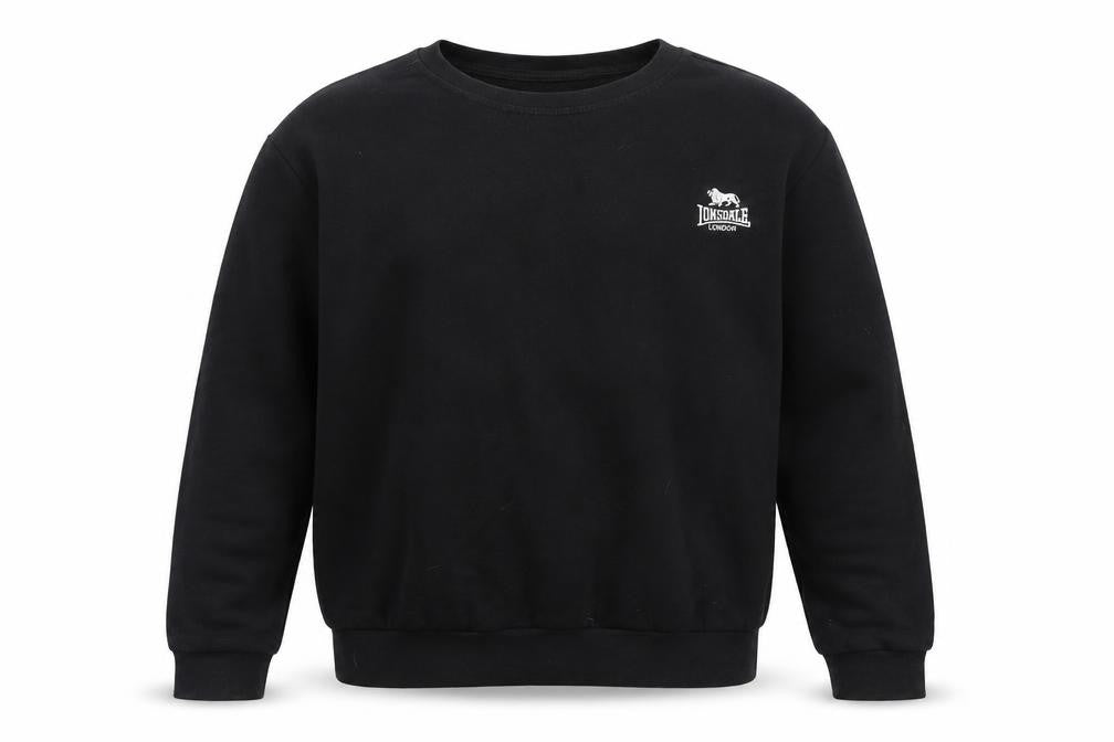 Lonsdale Men's Black Crew Neck Pullover Sweatshirt Size L