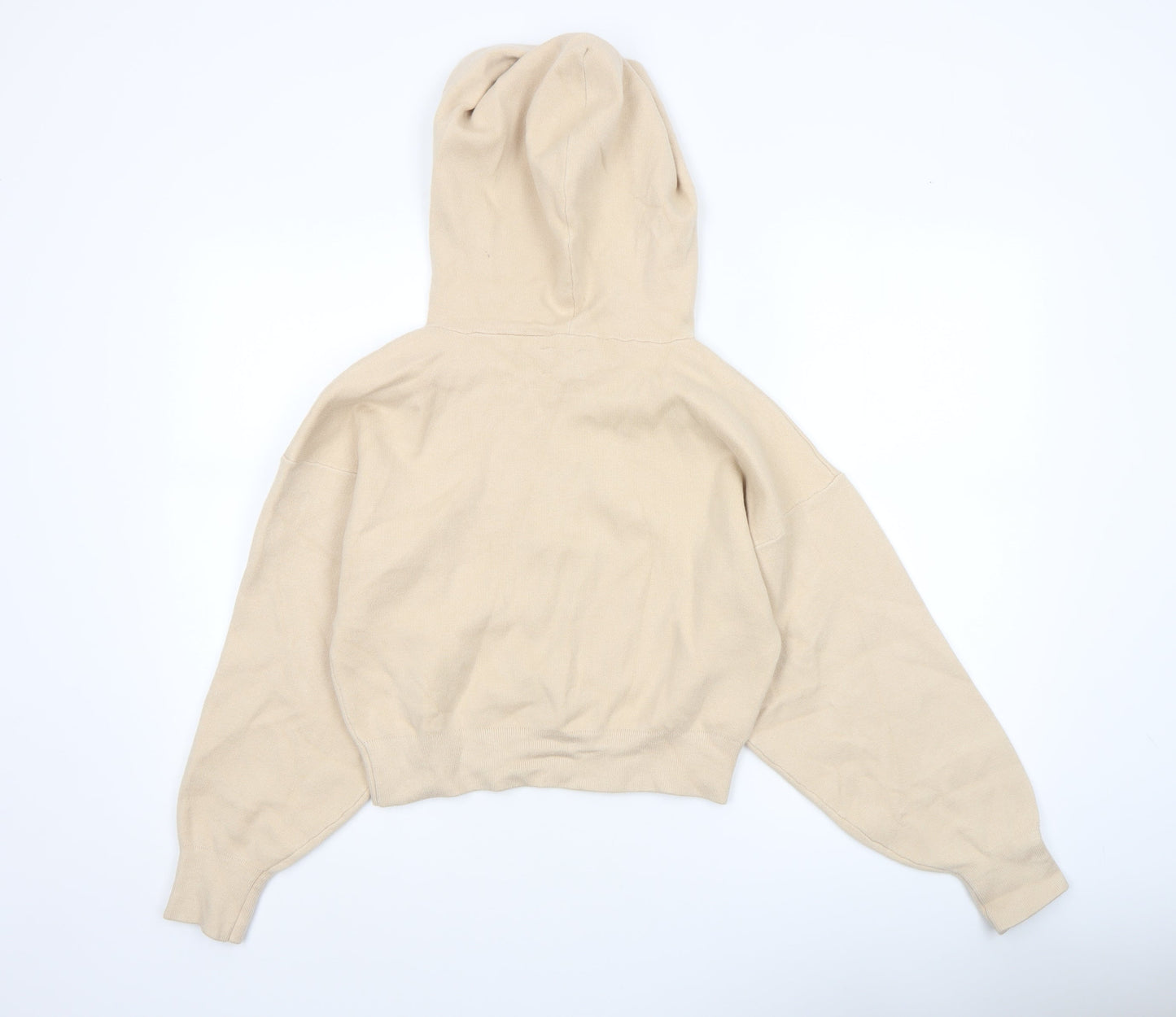 ASOS Women’s Beige Hooded Knit Pullover Jumper Size 12