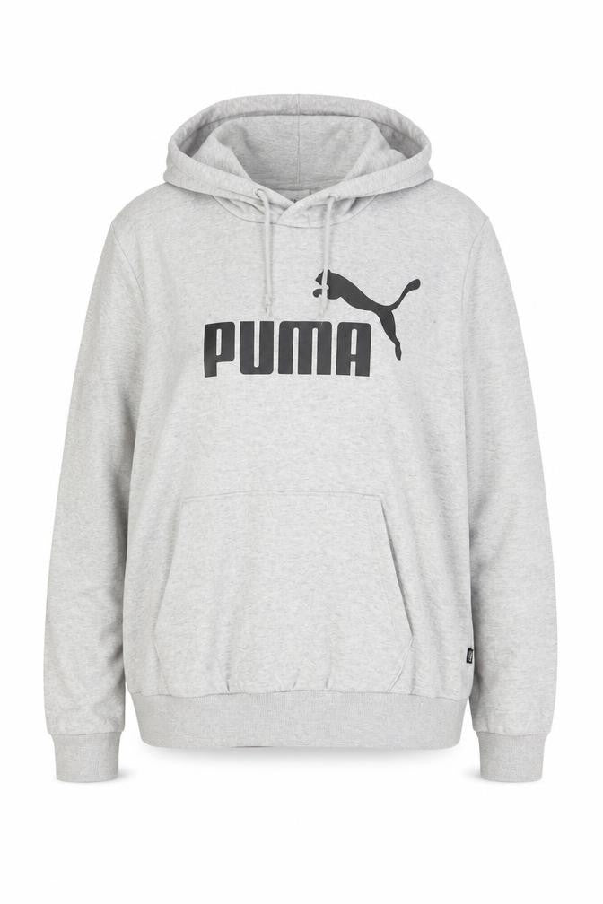 Puma Womens Grey Hoodie XL Pullover Logo Sports Sweatshirt