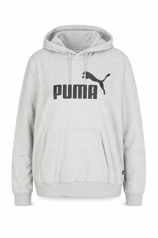 Puma Womens Grey Hoodie XL Pullover Logo Sports Sweatshirt