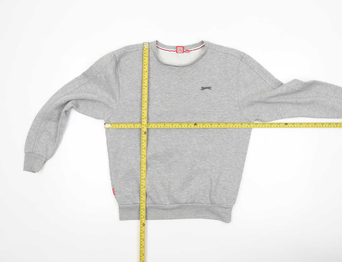 Slazenger Boys Grey Crew Neck Fleece Sweatshirt 13 Years Pullover