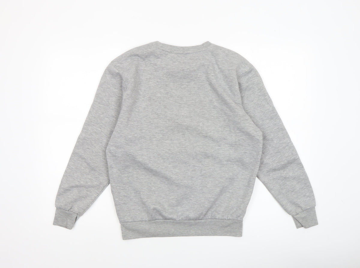 Slazenger Boys Grey Crew Neck Fleece Sweatshirt 13 Years Pullover