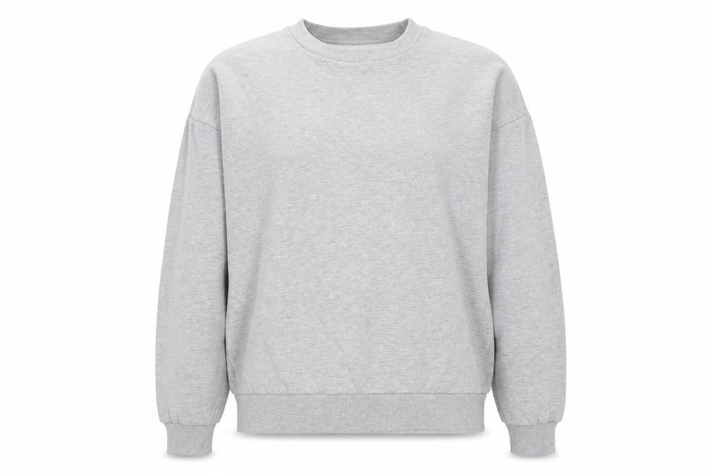 Boohoo Women Grey XL Pullover Sweatshirt Graphic Print Crew Neck