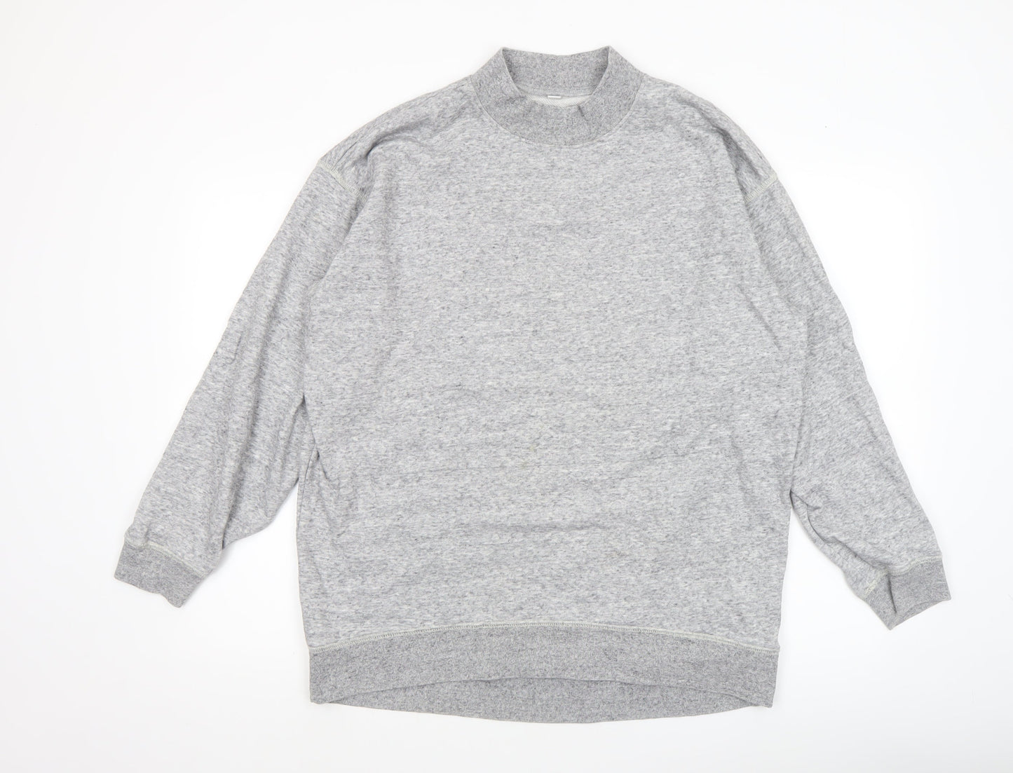 Uniqlo Men’s Grey Cotton Blend Pullover Sweatshirt M
