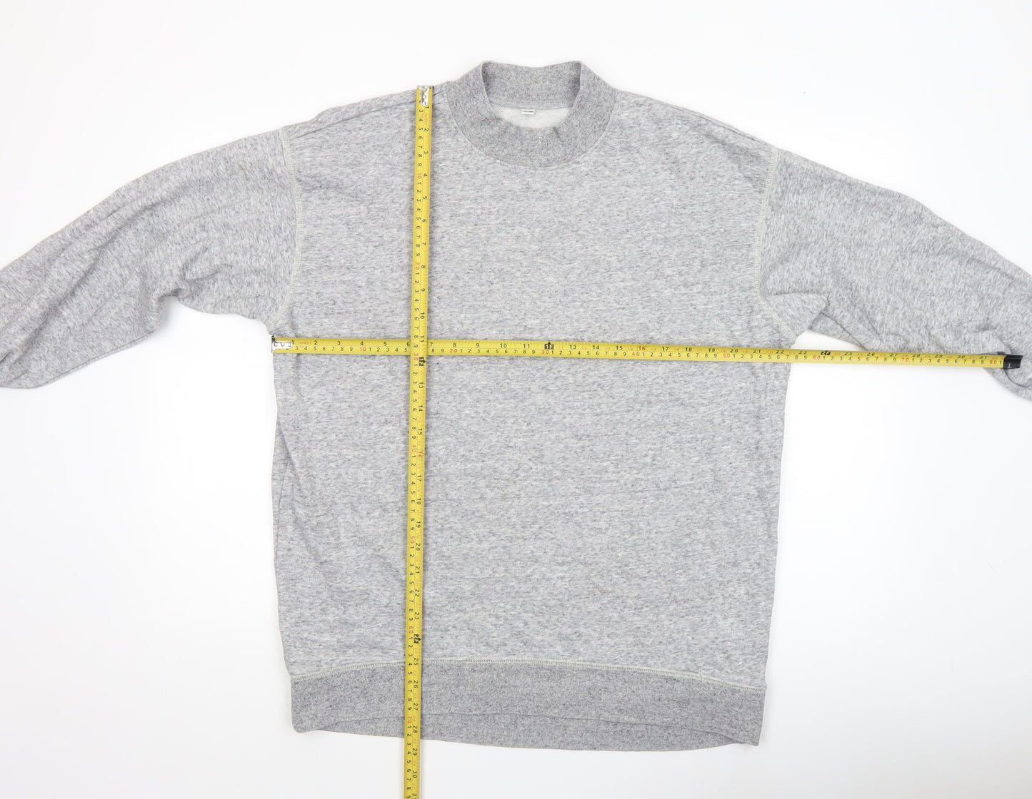 Uniqlo Men’s Grey Cotton Blend Pullover Sweatshirt M