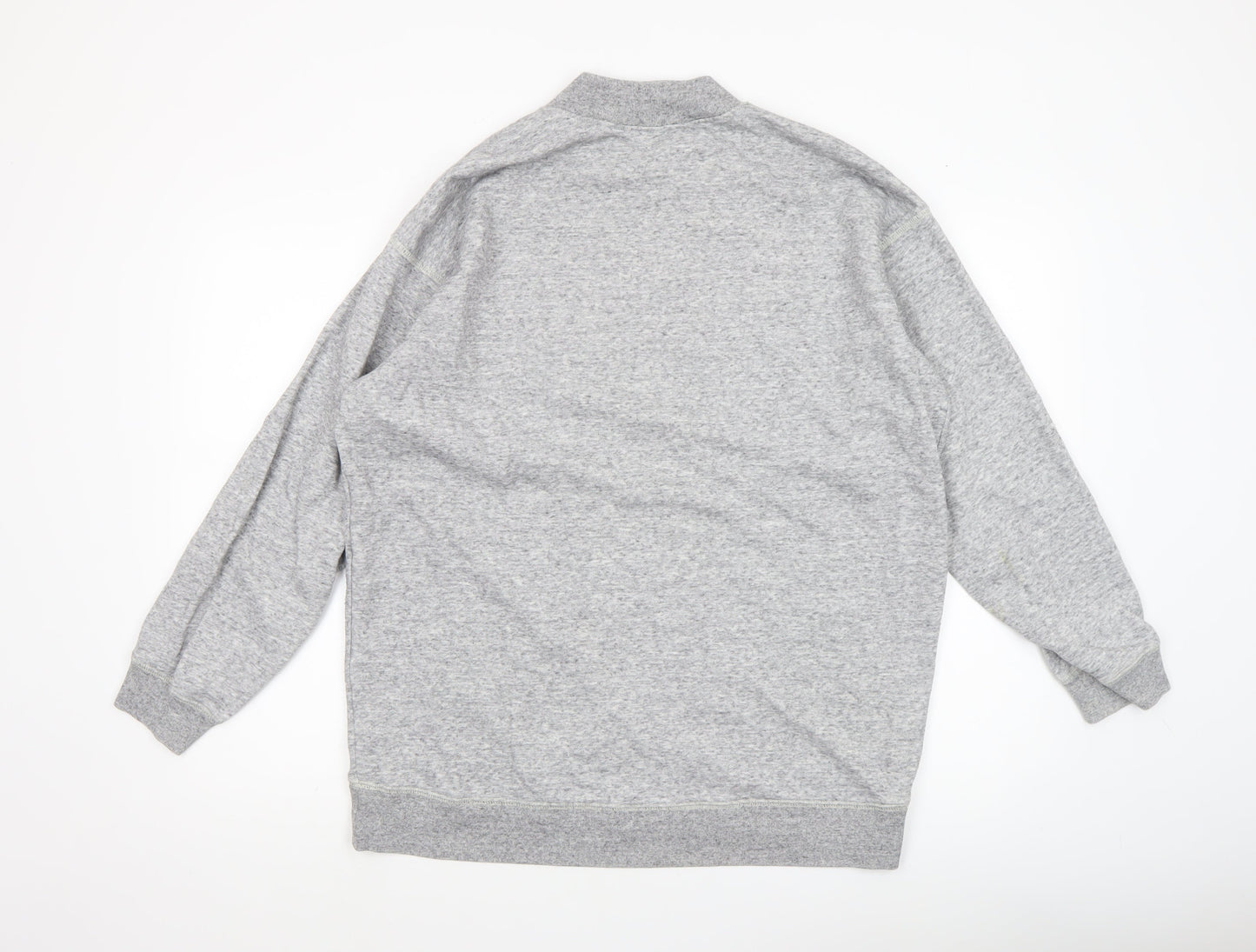 Uniqlo Men’s Grey Cotton Blend Pullover Sweatshirt M