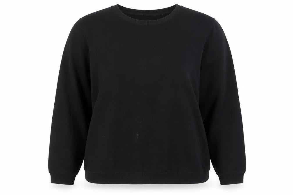 ASOS Women Black Size 20 Crew Neck Cotton Pullover Sweatshirt