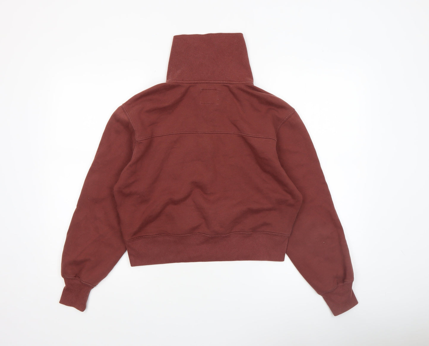 Abercrombie & Fitch Women's Brown Henley Sweatshirt XS Soft A&F Collection