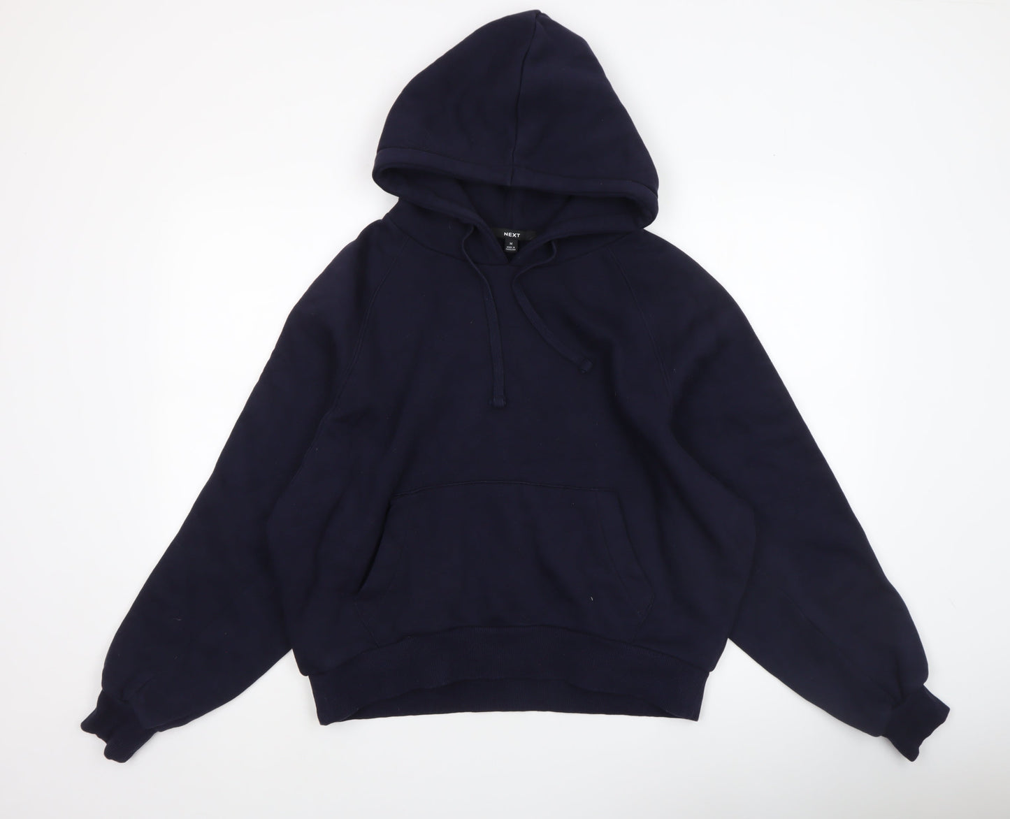 Next Women’s Navy Blue Pullover Hoodie M Cotton Blend Casual Wear