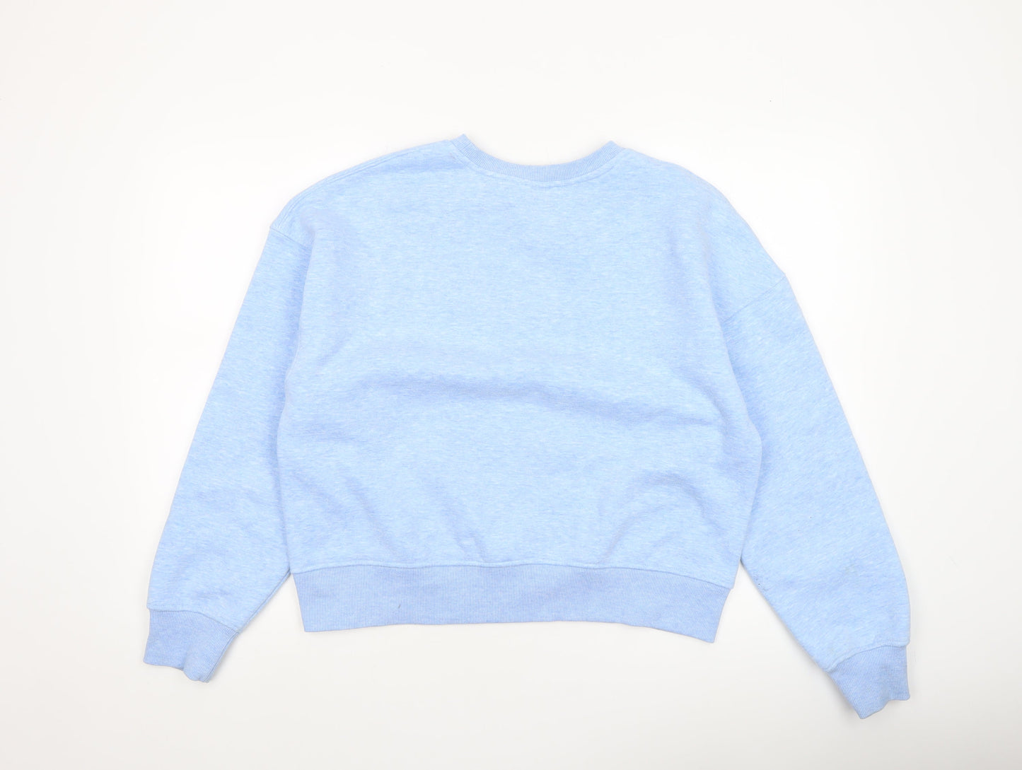 USA Pro Womens Blue Crew Neck Pullover Sweatshirt Size 14