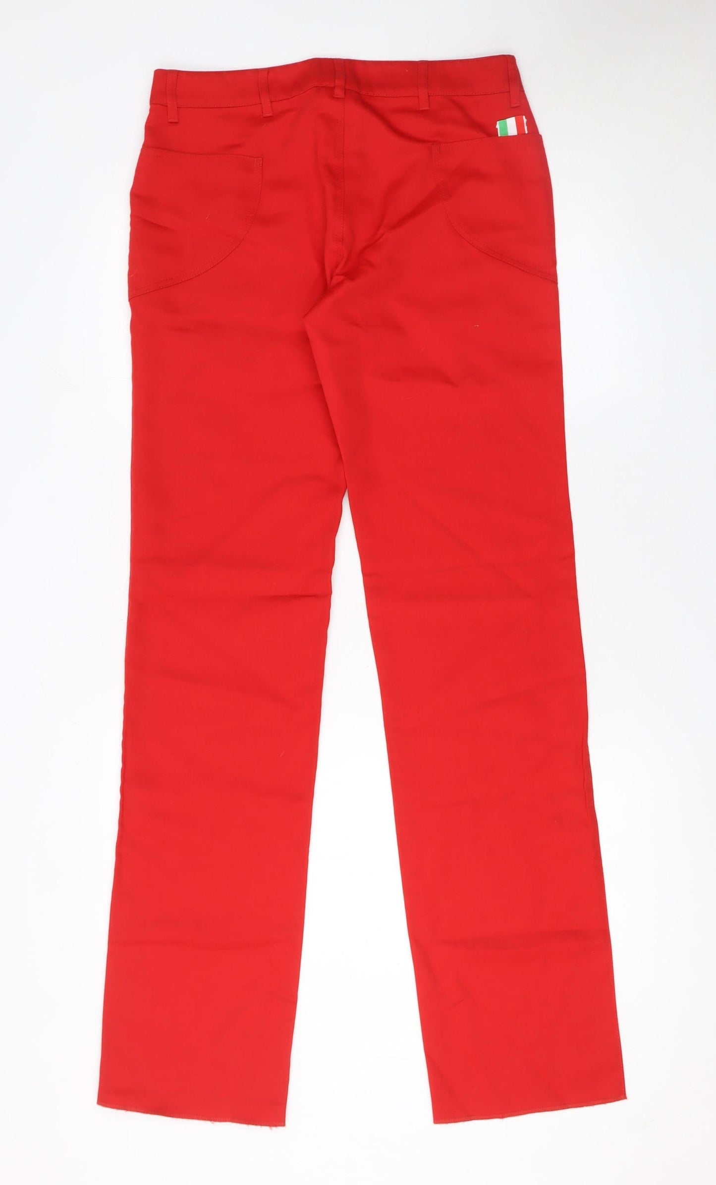 Puma Womens Red Straight Leg Activewear Trousers XS