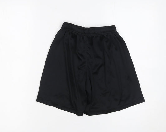 O'Neills Boys Black Athletic Football Shorts 10-11 Years Polyester