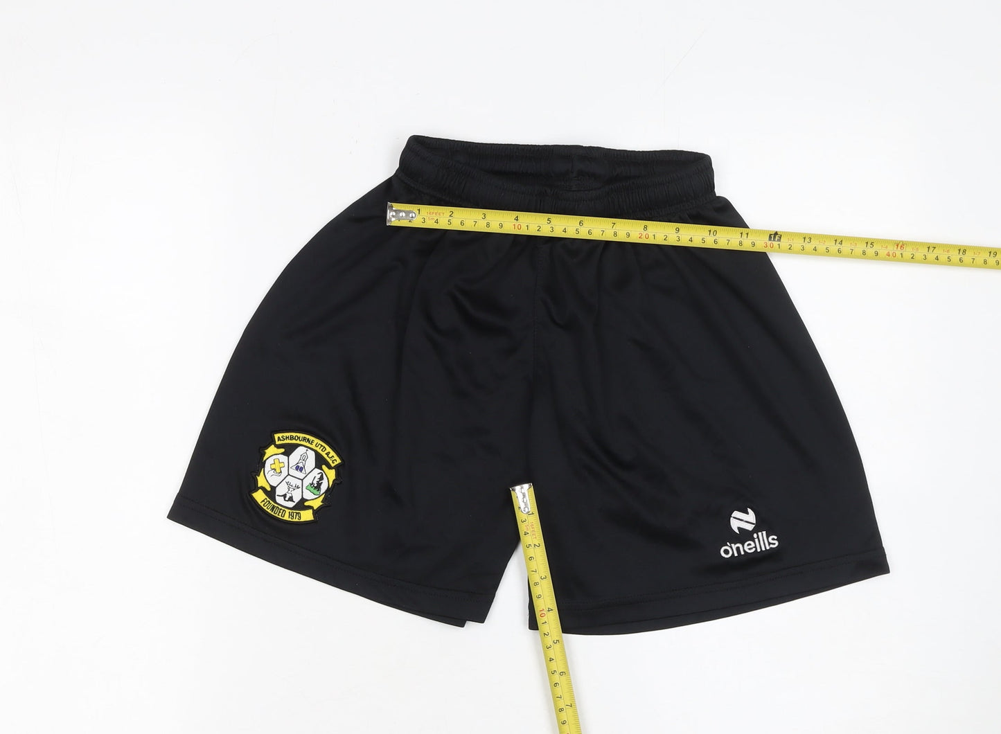 O'Neills Boys Black Athletic Football Shorts 10-11 Years Polyester