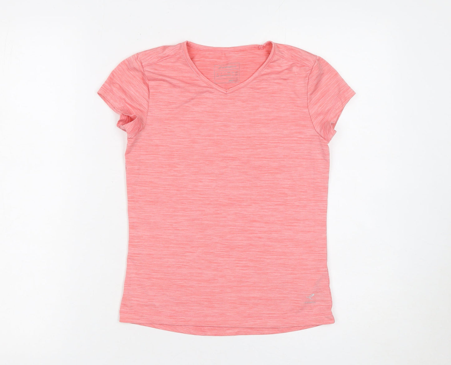 Energetics Girls Pink Short Sleeve V-Neck Activewear T-Shirt 10 Years