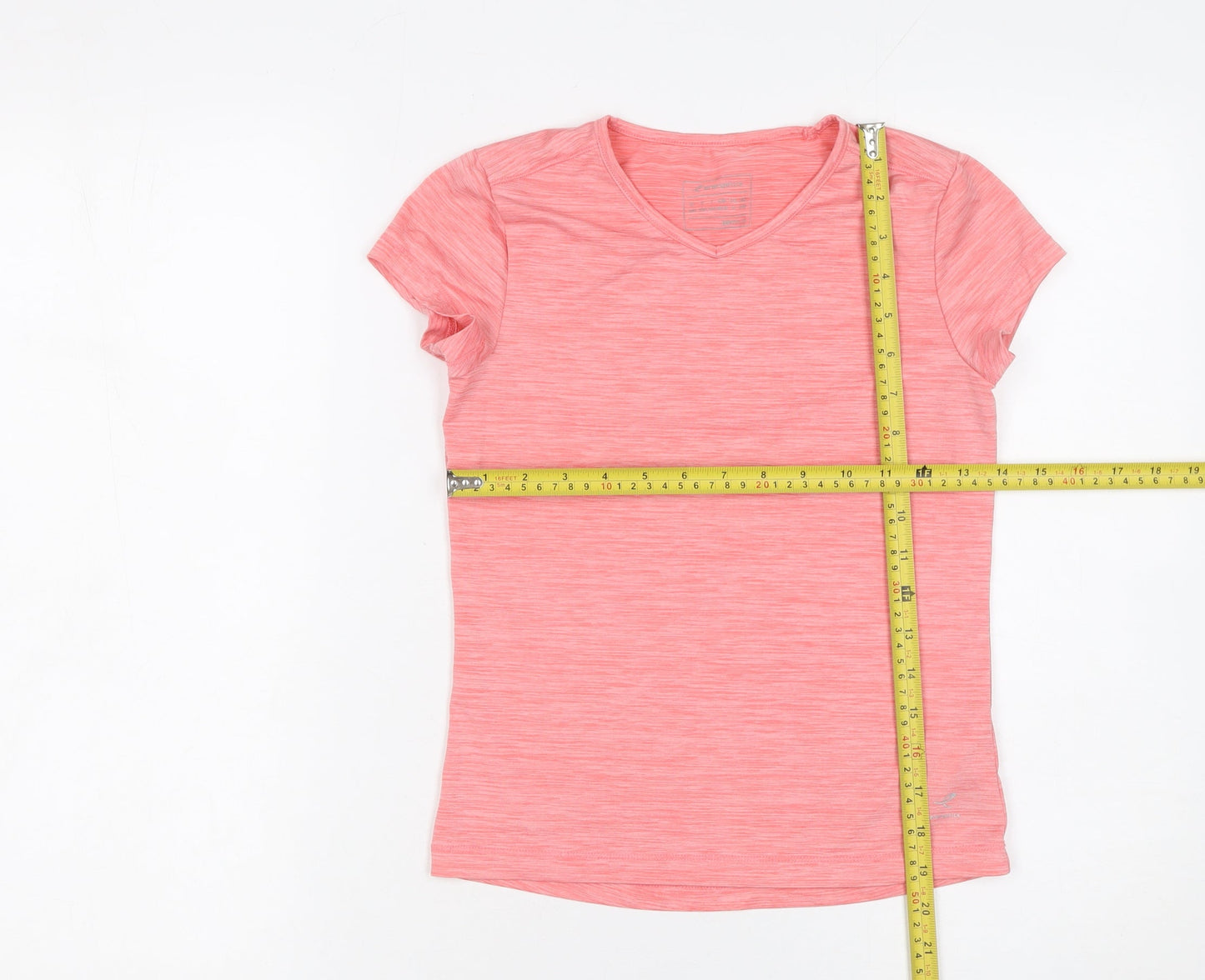 Energetics Girls Pink Short Sleeve V-Neck Activewear T-Shirt 10 Years