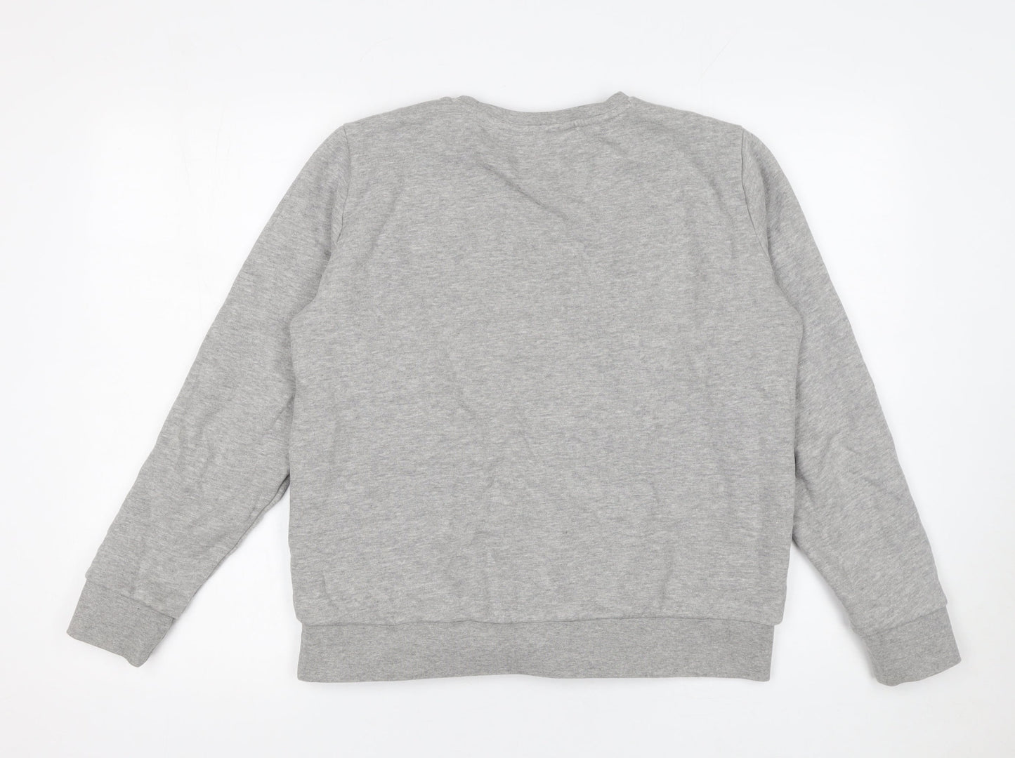 Lee Mens Grey Regular Fit Crew Neck Sweatshirt Size M