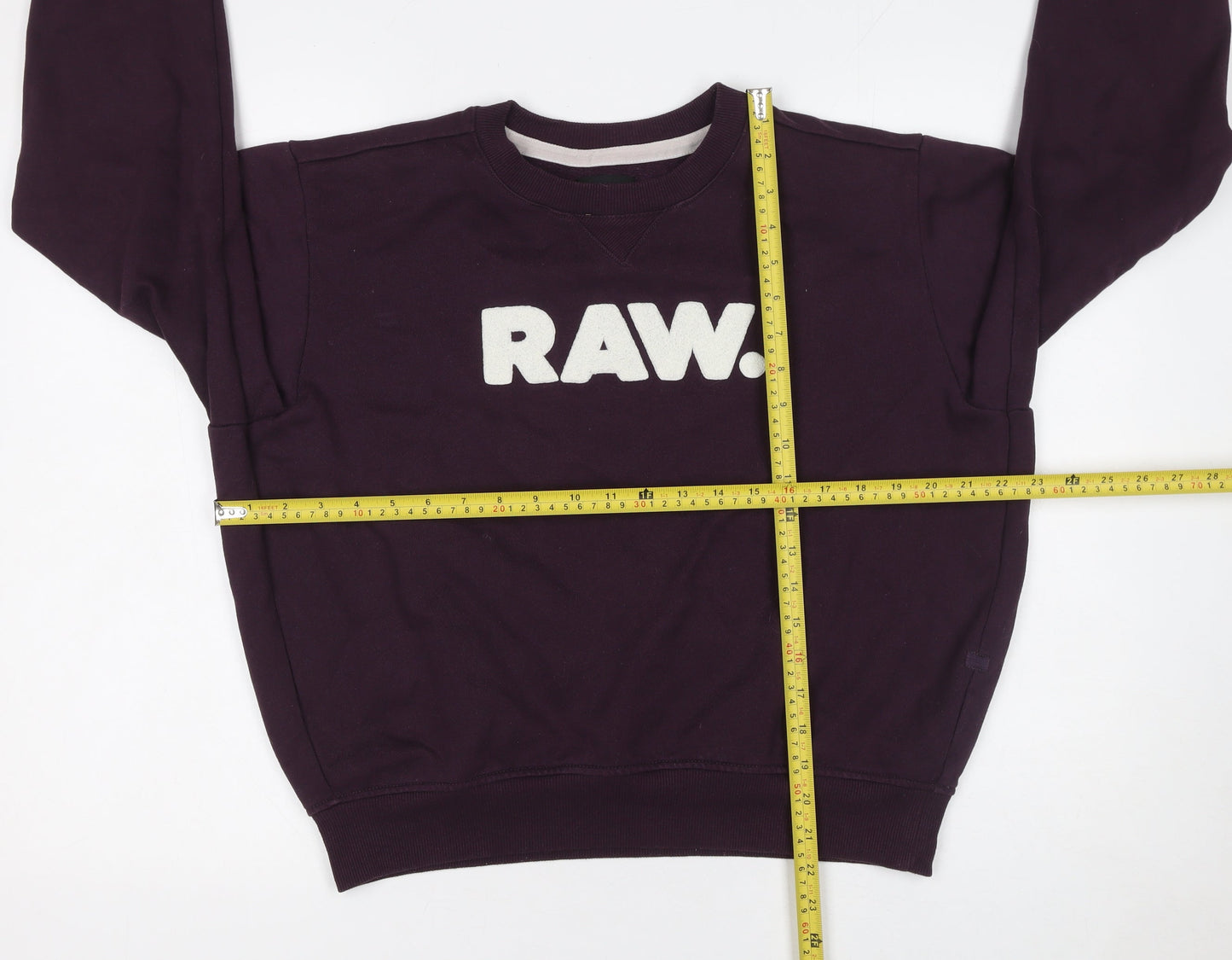 G-Star RAW Womens Purple Crew Neck Pullover Sweatshirt Size M