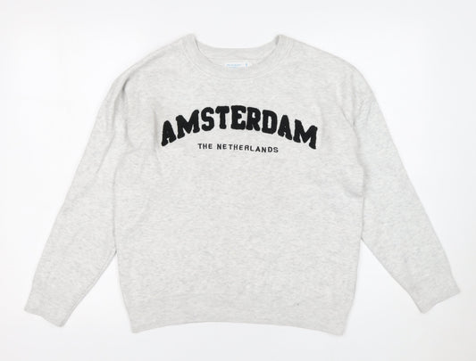 Primark Women’s Grey Amsterdam Pullover Jumper Size S