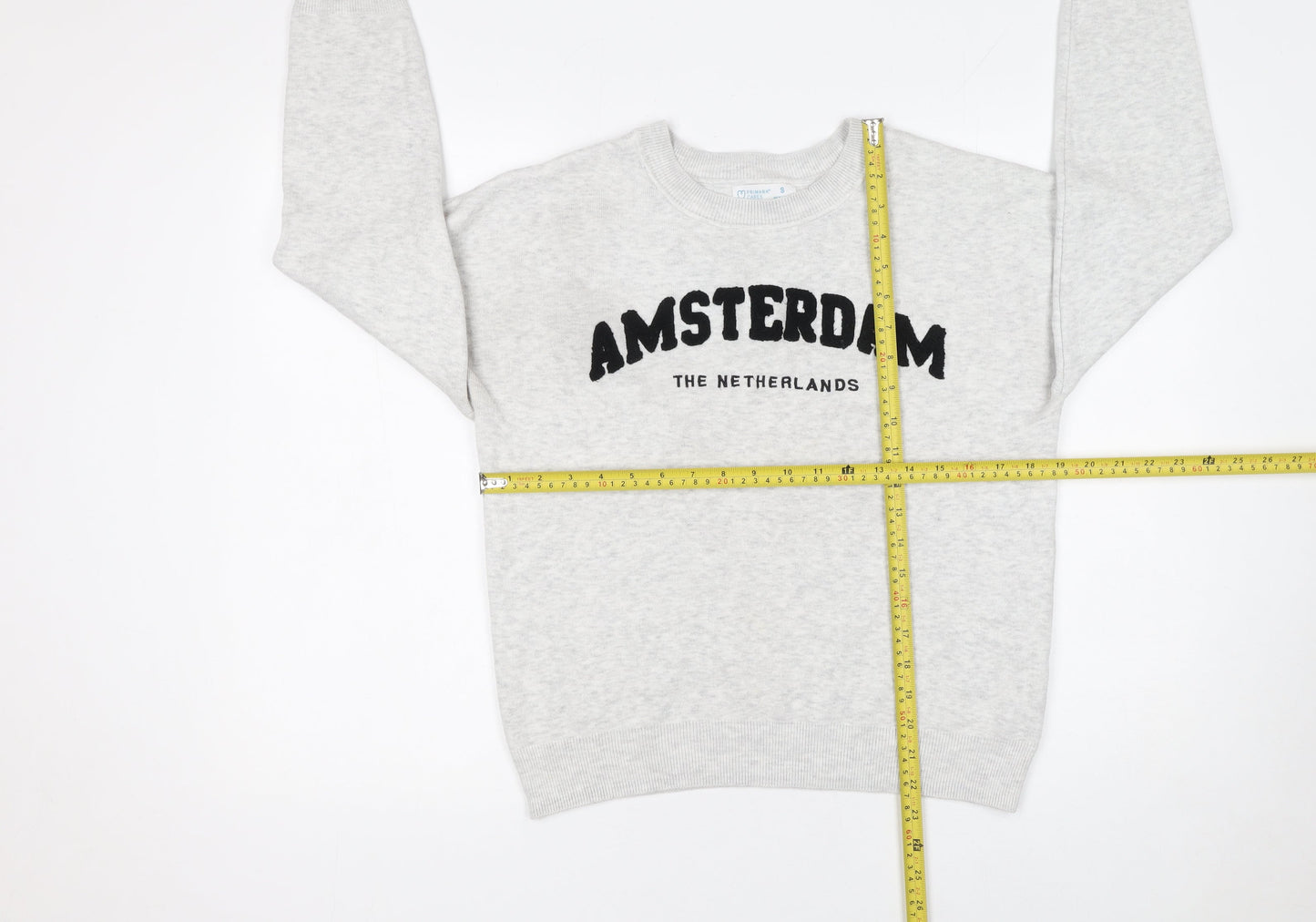 Primark Women’s Grey Amsterdam Pullover Jumper Size S