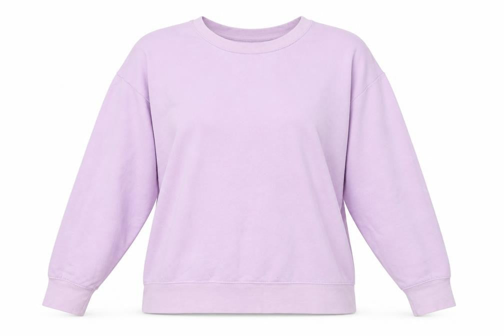 Dunnes Women's Lilac Crew Neck Pullover Sweatshirt Size L
