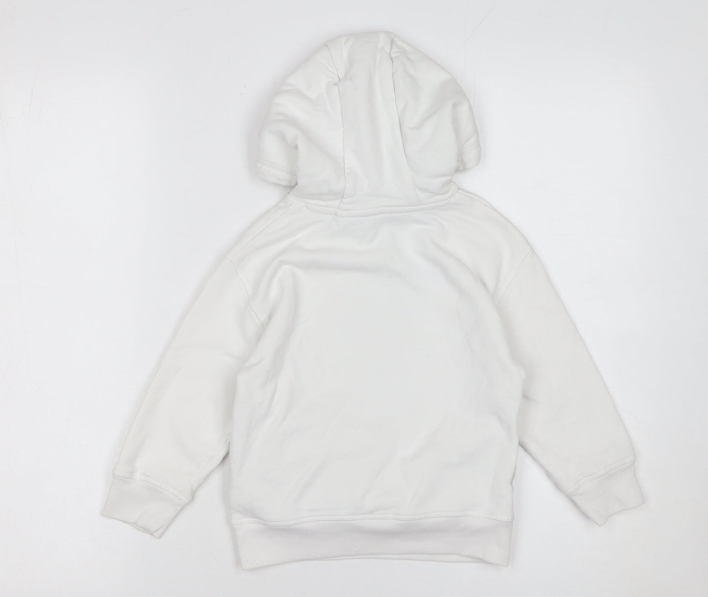 Next Boys White Graphic Gorilla Pullover Hoodie 4 Years Cotton