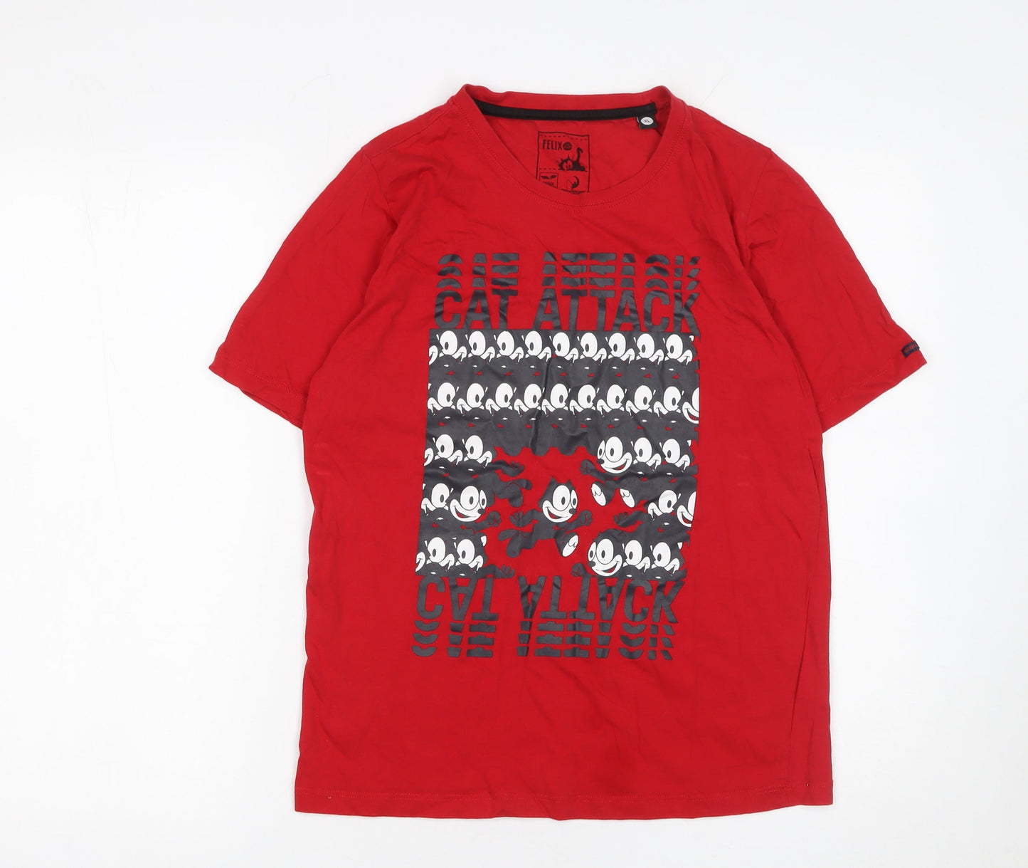 Status Quo Boys Red Felix the Cat Graphic XL T-Shirt