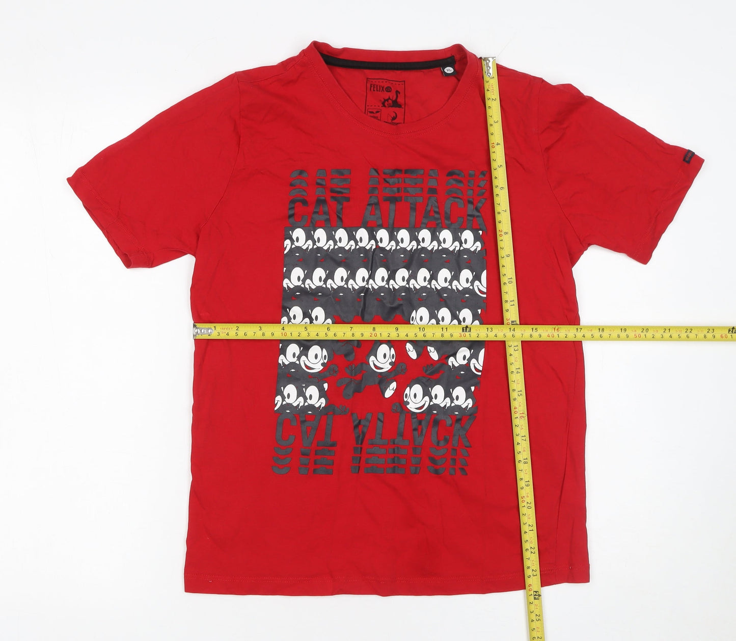 Status Quo Boys Red Felix the Cat Graphic XL T-Shirt
