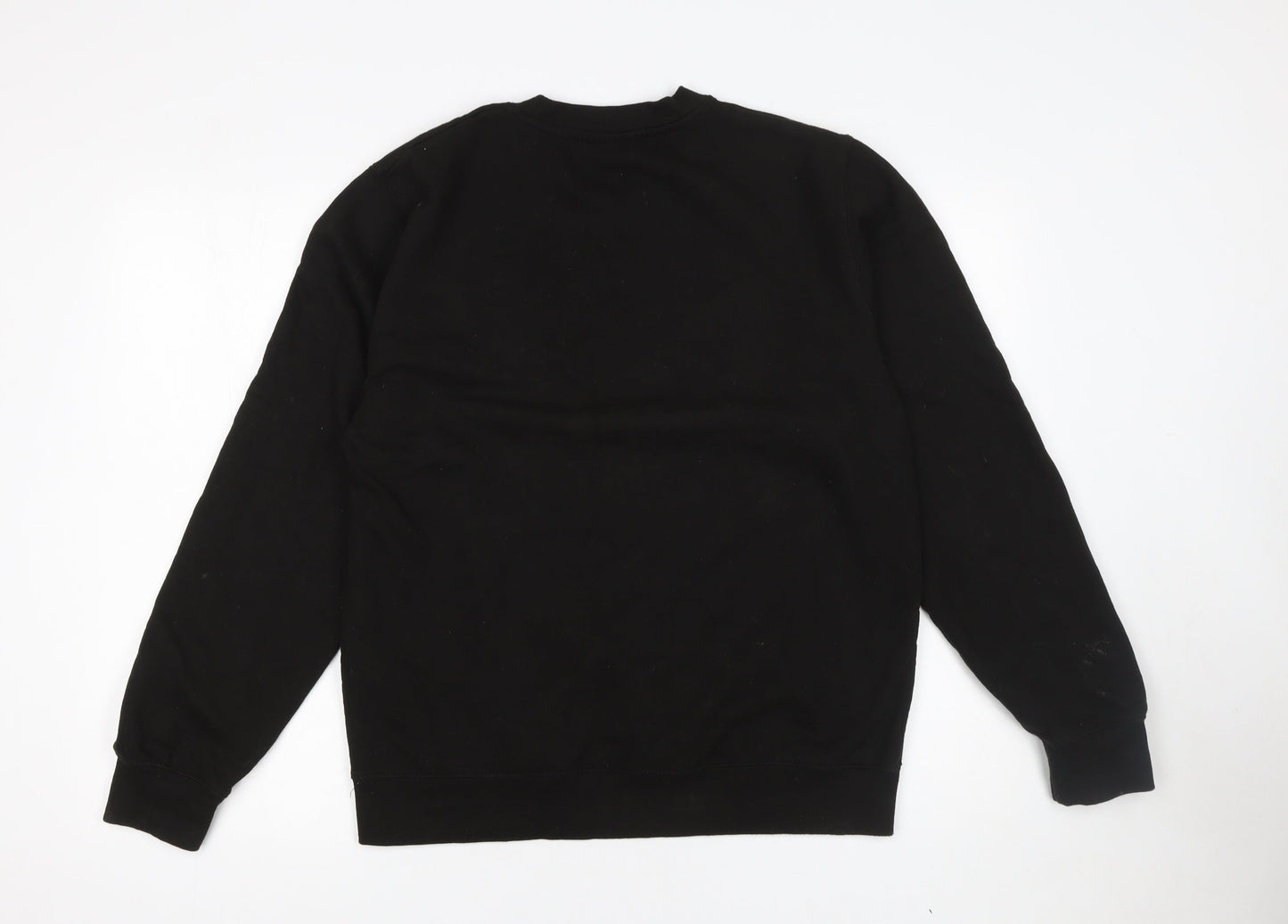 AWDis Men's Black Santa Biker Christmas Sweatshirt M