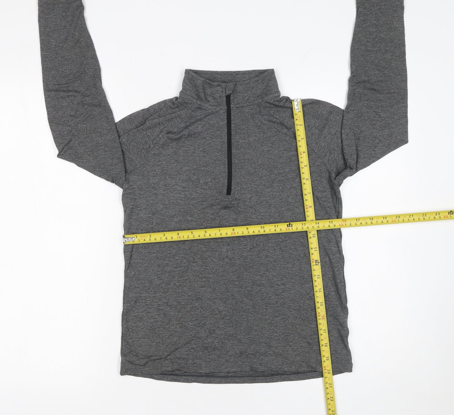 St. Bernard Boys Grey 10-11 Years 1/4 Zip Lightweight Sweatshirt