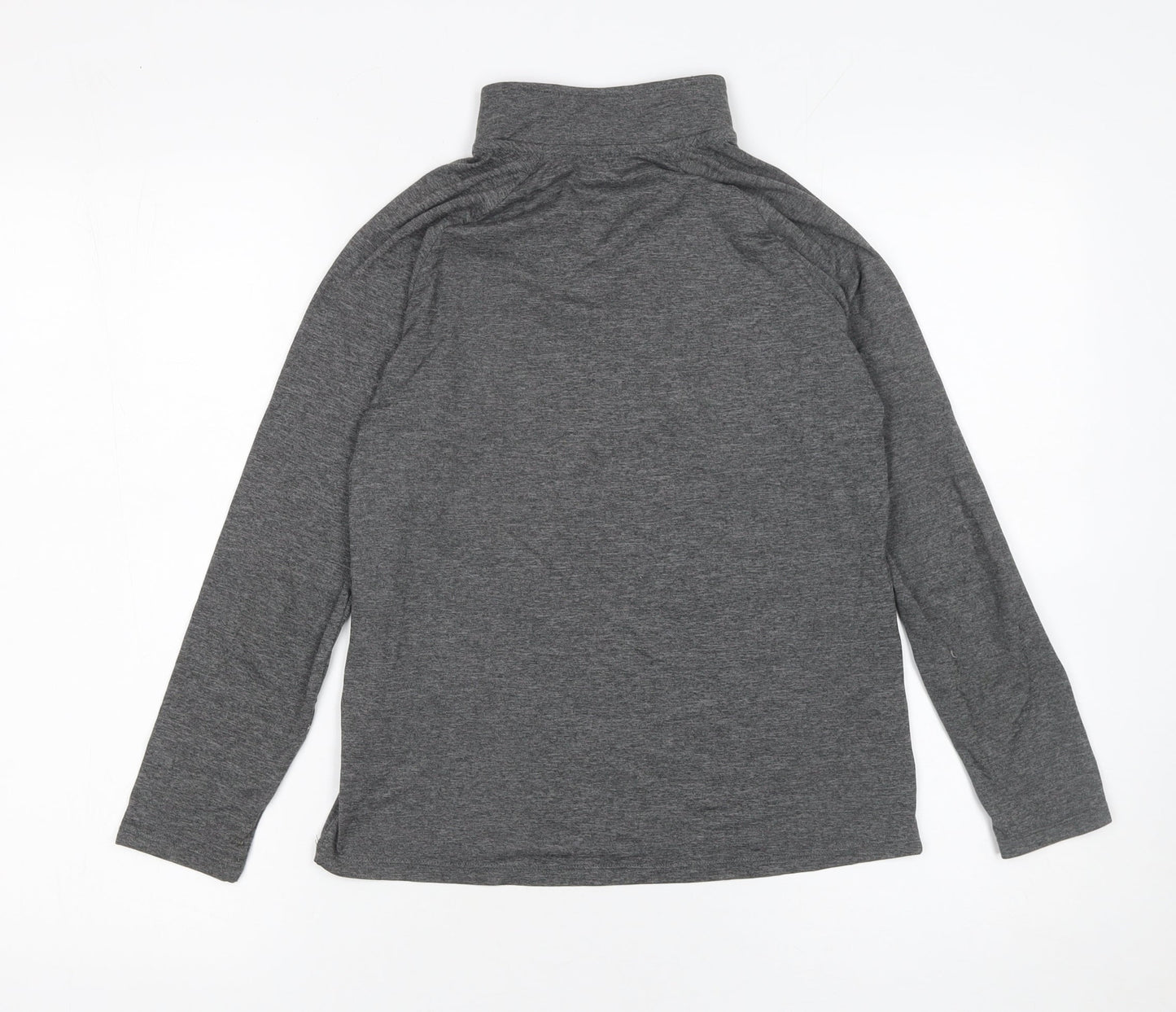 St. Bernard Boys Grey 10-11 Years 1/4 Zip Lightweight Sweatshirt